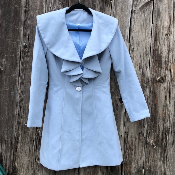 baby blue peacoat